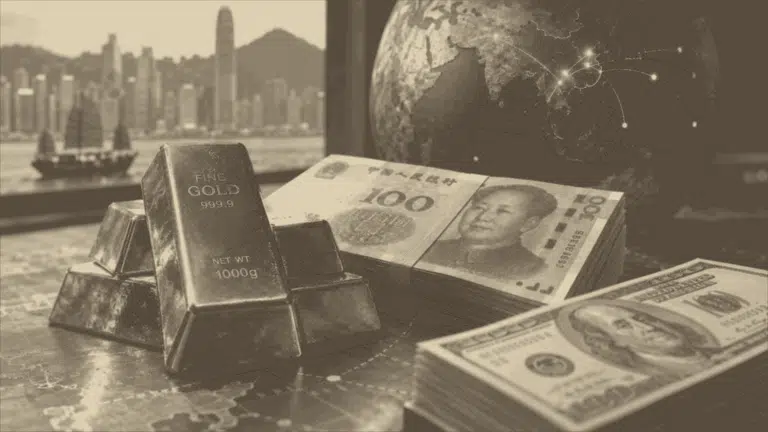 Or, yuan et dollar coexistent dans un réseau financier asiatique en développement, symbole d’une diversification progressive des réserves et des règlements.